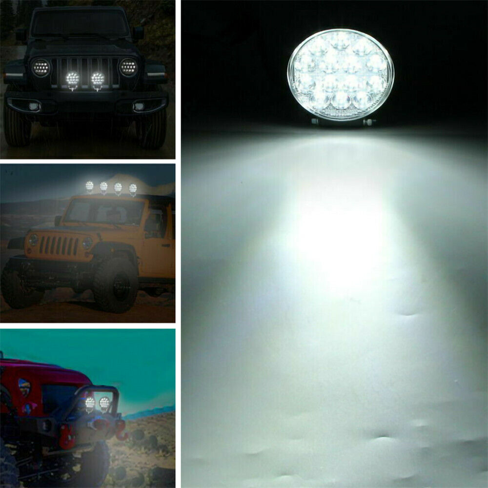 2~20PCS LED Work SPOT Lights For Truck Off Road Tractor ATV Round 84W 4inch USA