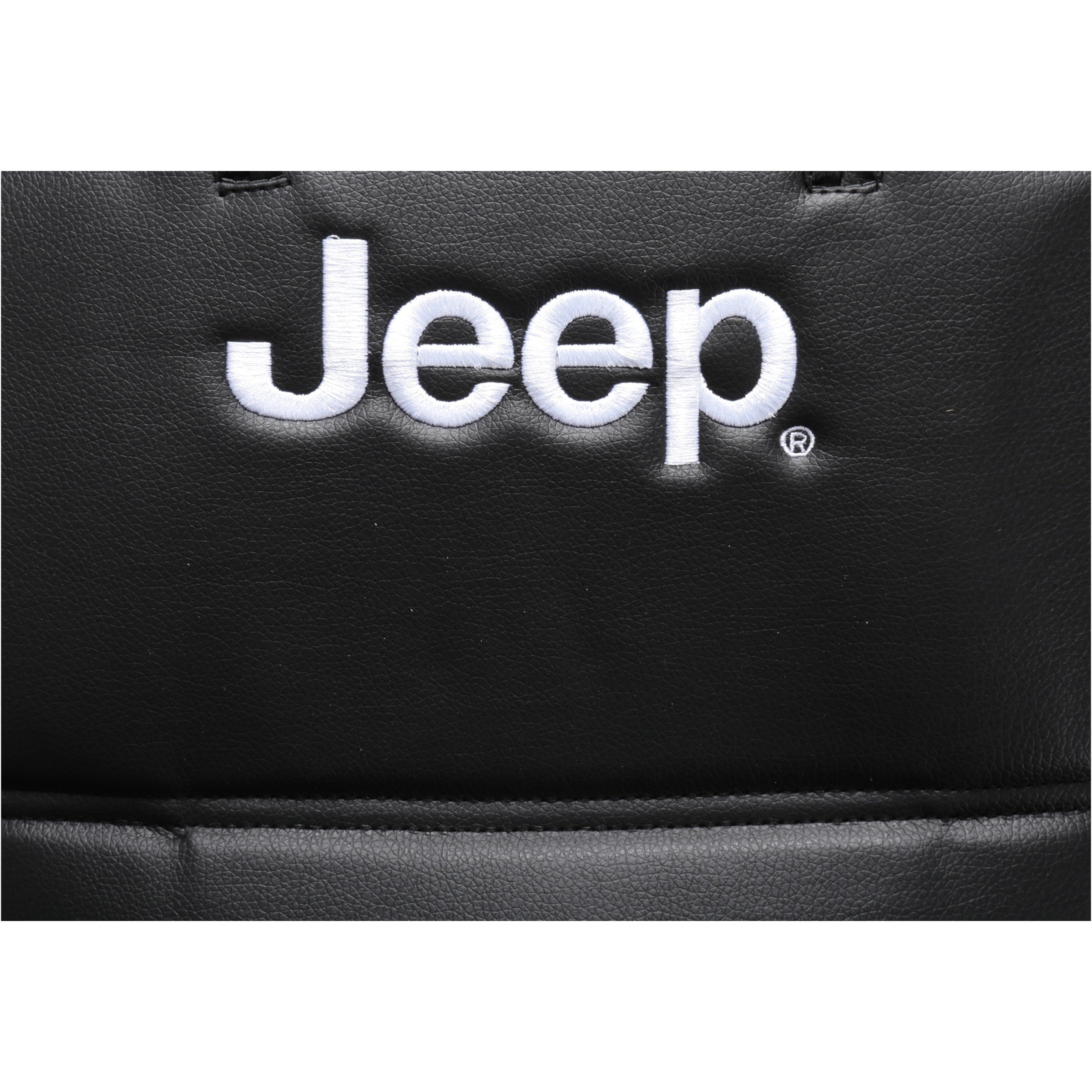 Plasticolor Jeep Black Vinyl Universal Fit Automotive Seat Cover