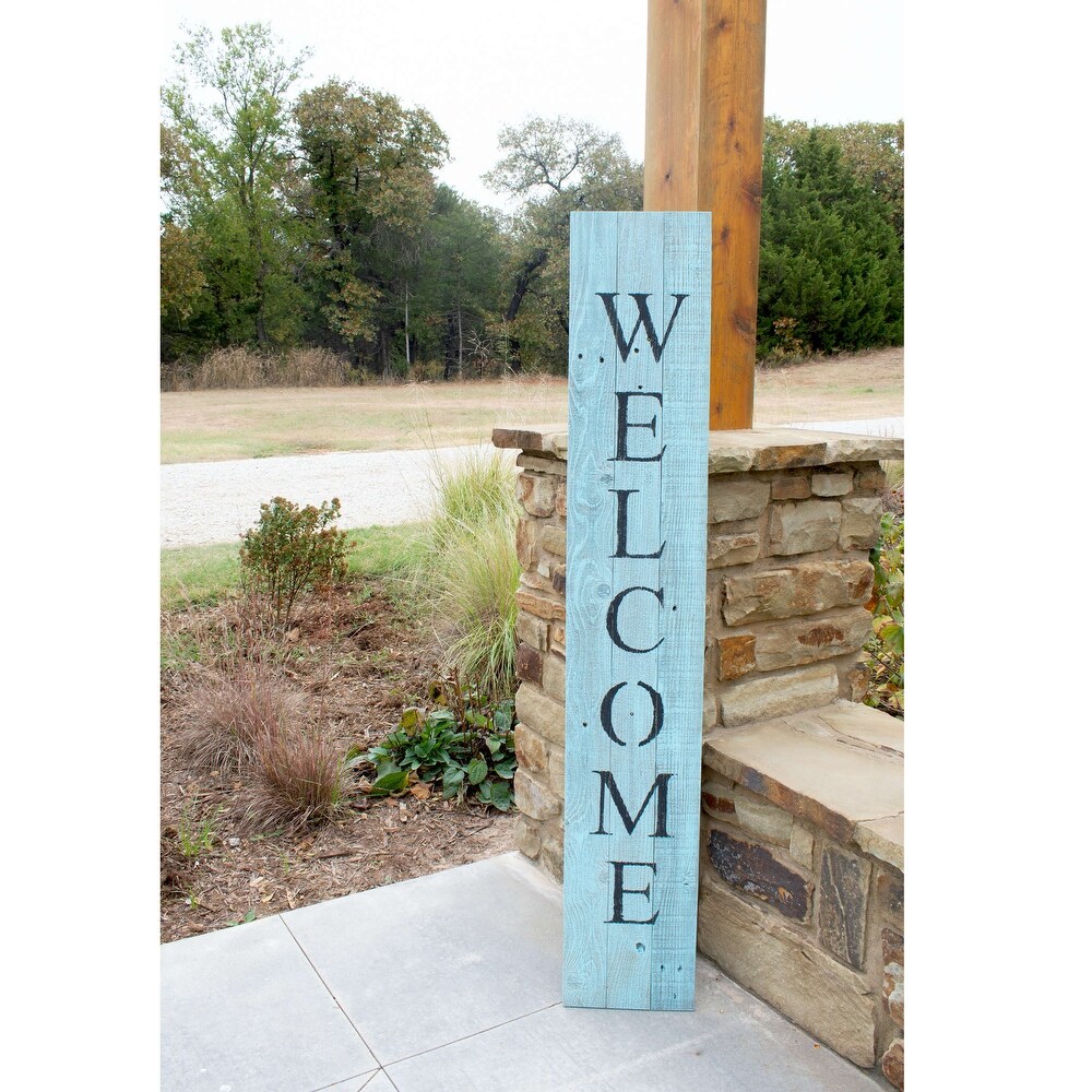 Rustic Farmhouse 5ft Vertical Front Porch Welcome Sign