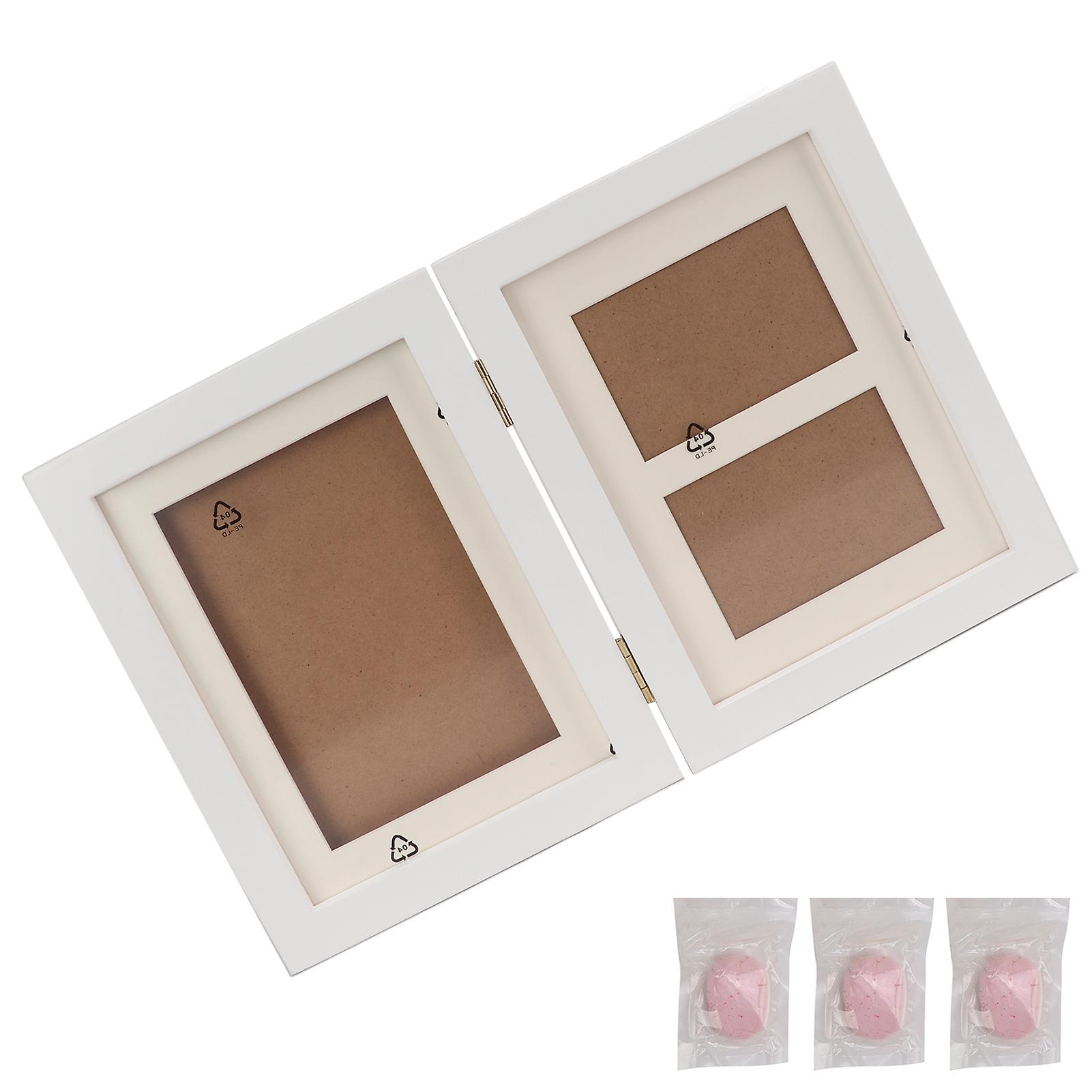 Pet Memorial Picture Frame Paw Print Kit With Clay For Dog Owners Cat Owners Pet Loverquietly Elegant Pink