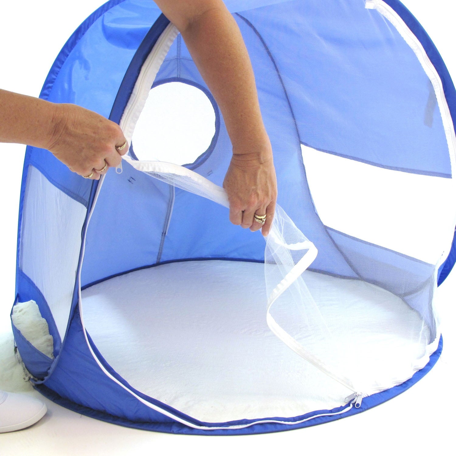 Beach Baby® Portable Pop up Shade Dome Tent， Blue Color