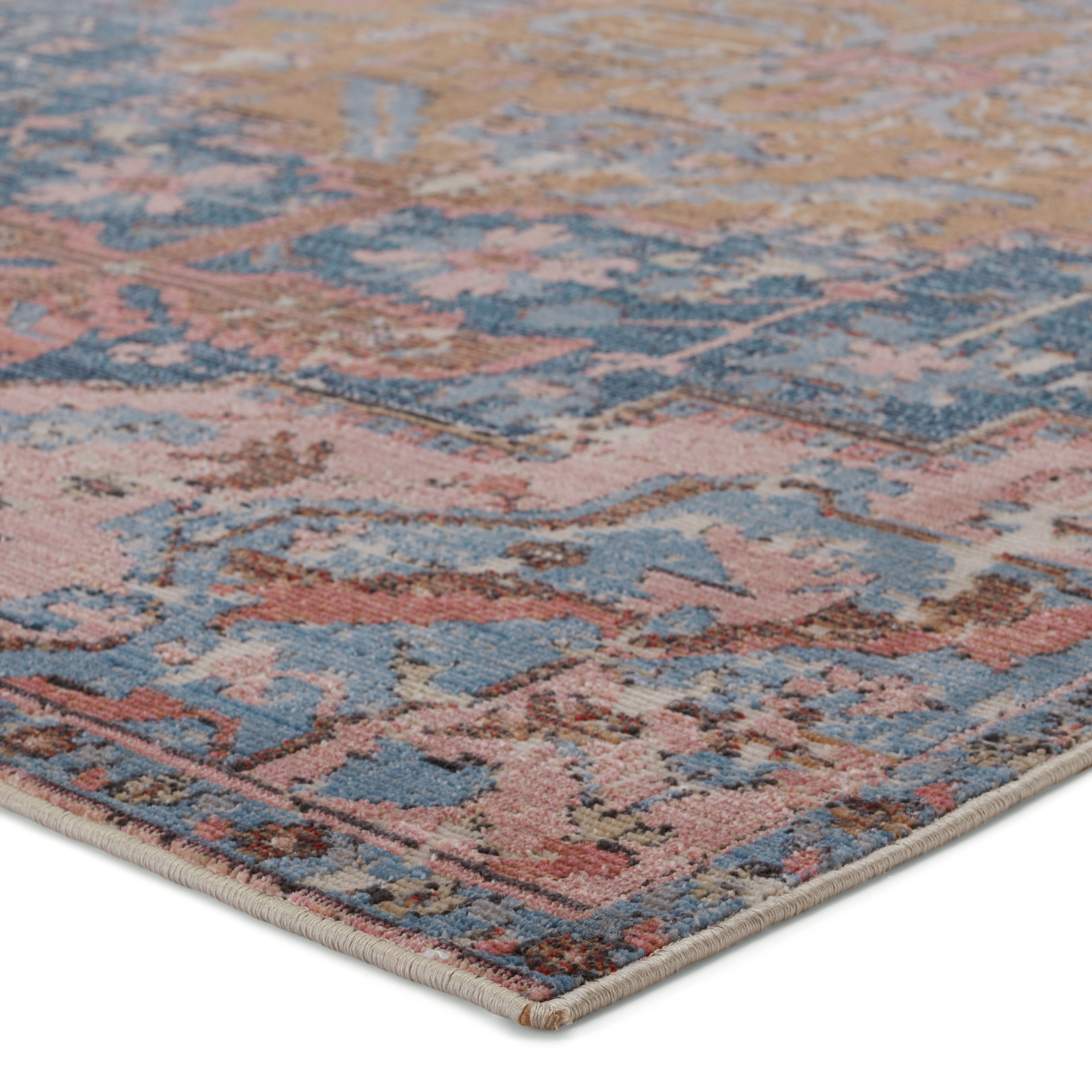 Swoon Diem Indoor/Outdoor Blue & Pink Rug