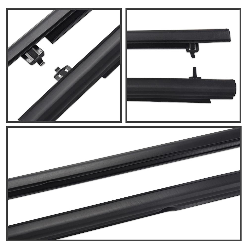 G-Plus Weatherstrip Window Seal Fit for 2006-2011 Honda Civic Outside Trim Seal Belt Black 4Pcs