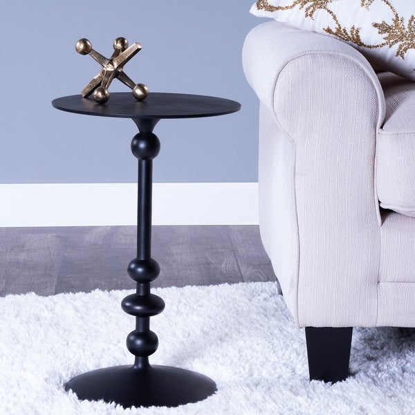 Zora Iron Pedestal End Table