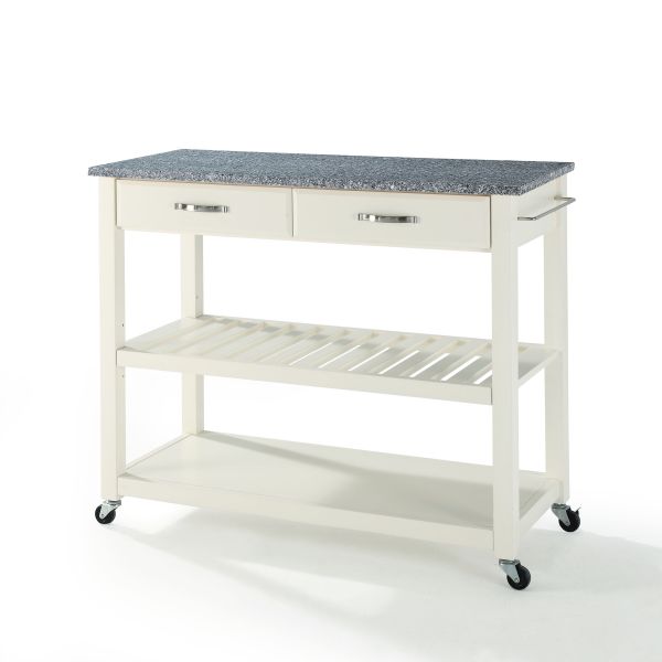 Granite Top Kitchen Prep Cart