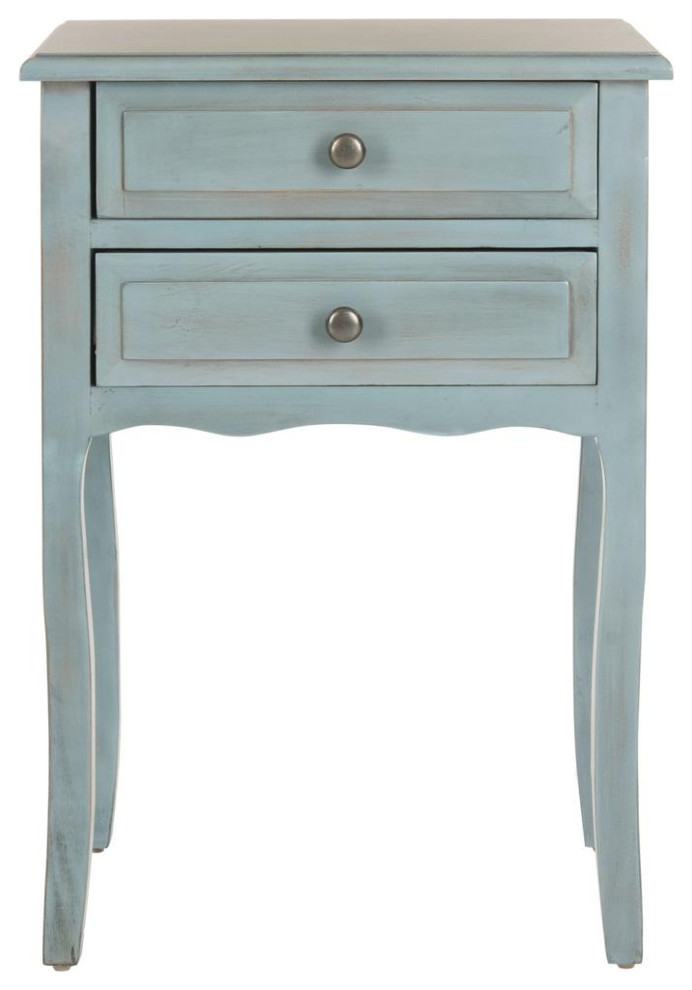 Lori End Table With Storage Drawers  Amh6576G   Farmhouse   Side Tables And End Tables   by BisonOffice  Houzz