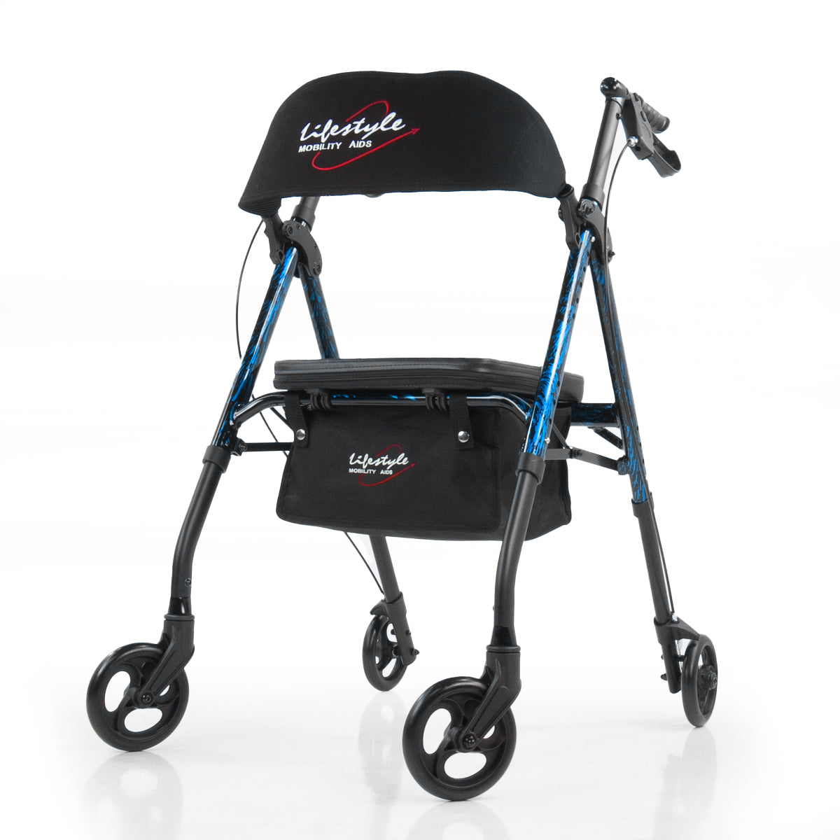 Lifestyle Mobility Aids Royal Universal Aluminum 4 Wheel Rollators (Laser Blue)