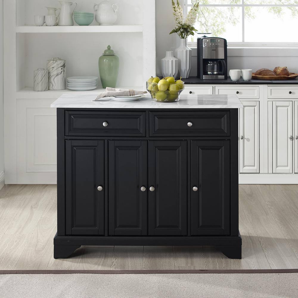 CROSLEY FURNITURE Avery Black Kitchen Island CF3021-BK