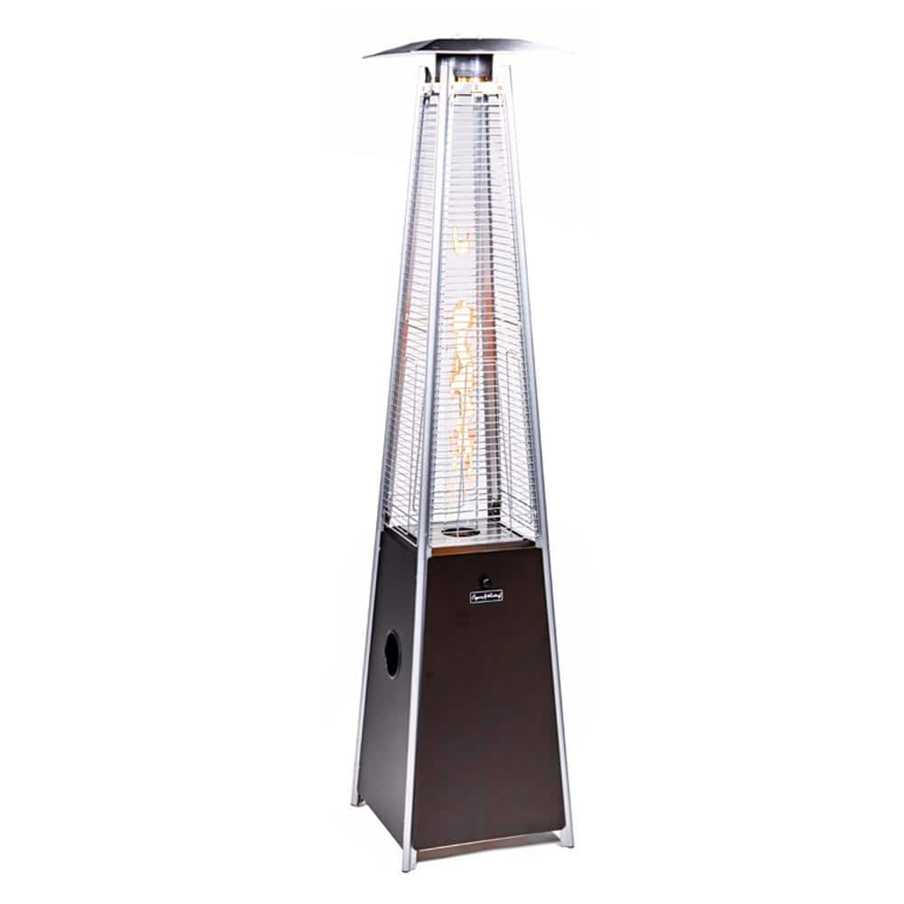 Legacy Heating 40,000 BTU Mocha Quartz Glass Tube Patio Flame Heater CAPH-GT-SMOCHA