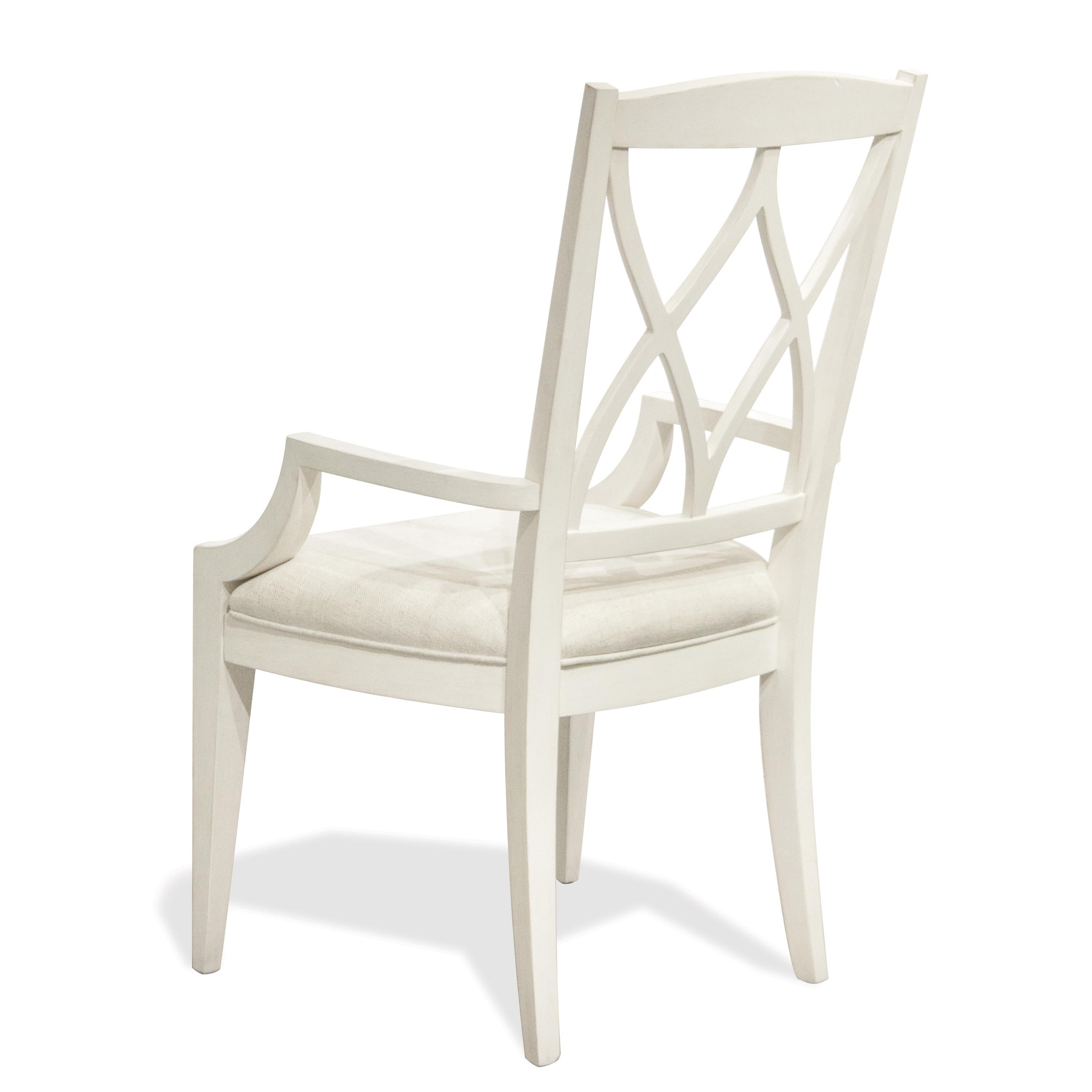 Charleston X-Back Upholstered Armchair