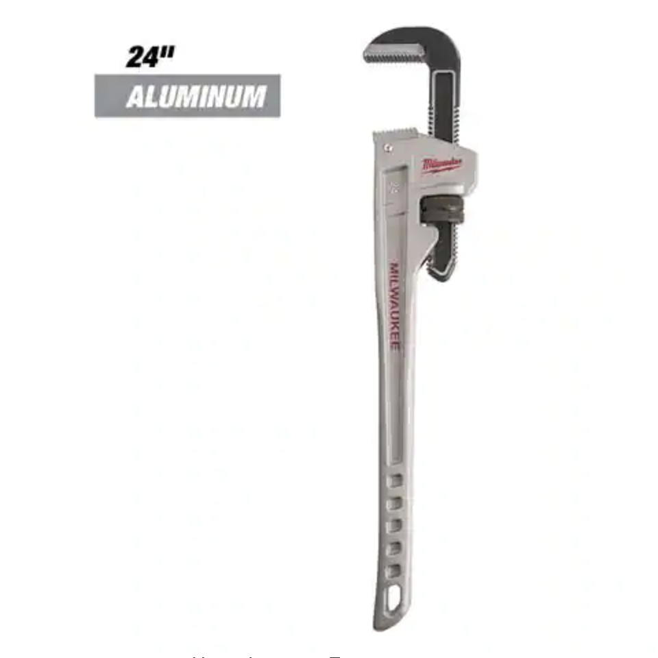 Milwaukee 14 in. and 24 in. Aluminum Pipe Wrench Set (2-Tool)