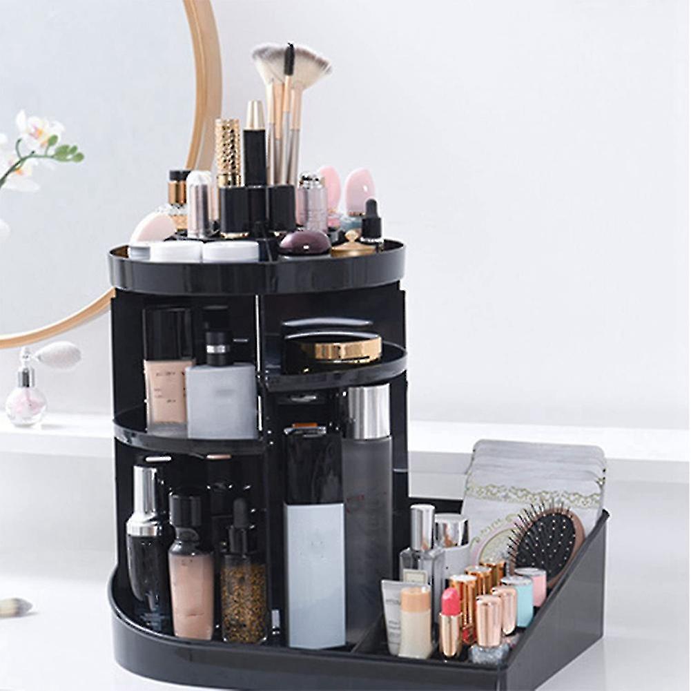 Makeup Organizer， Adjustable Cosmetic Display Cases， Makeup Organizer Box Vanity Organizer For Bat