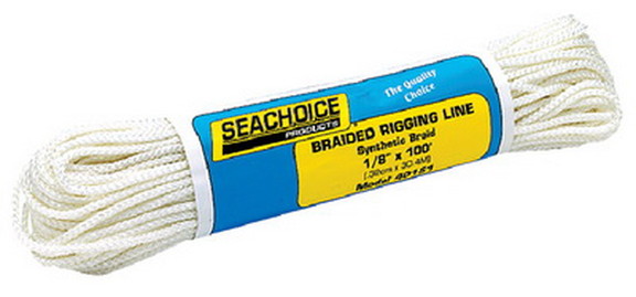 Seachoice Braided Utility Line 1/8 x 100' White  ...