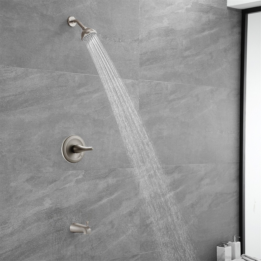 6 Inch Shower Faucet with Tub Spout Combo