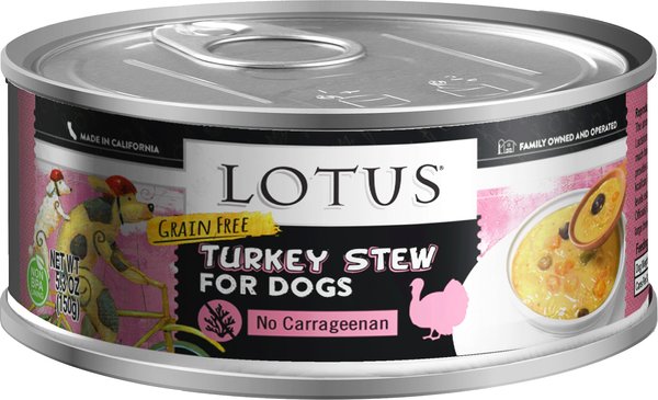 Lotus Wholesome Turkey Stew Grain-Free Canned Dog Food