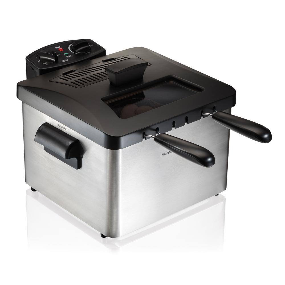 Hamilton Beach 3 Qt. Stainless Steel Professional-Style Deep Fryer 35036