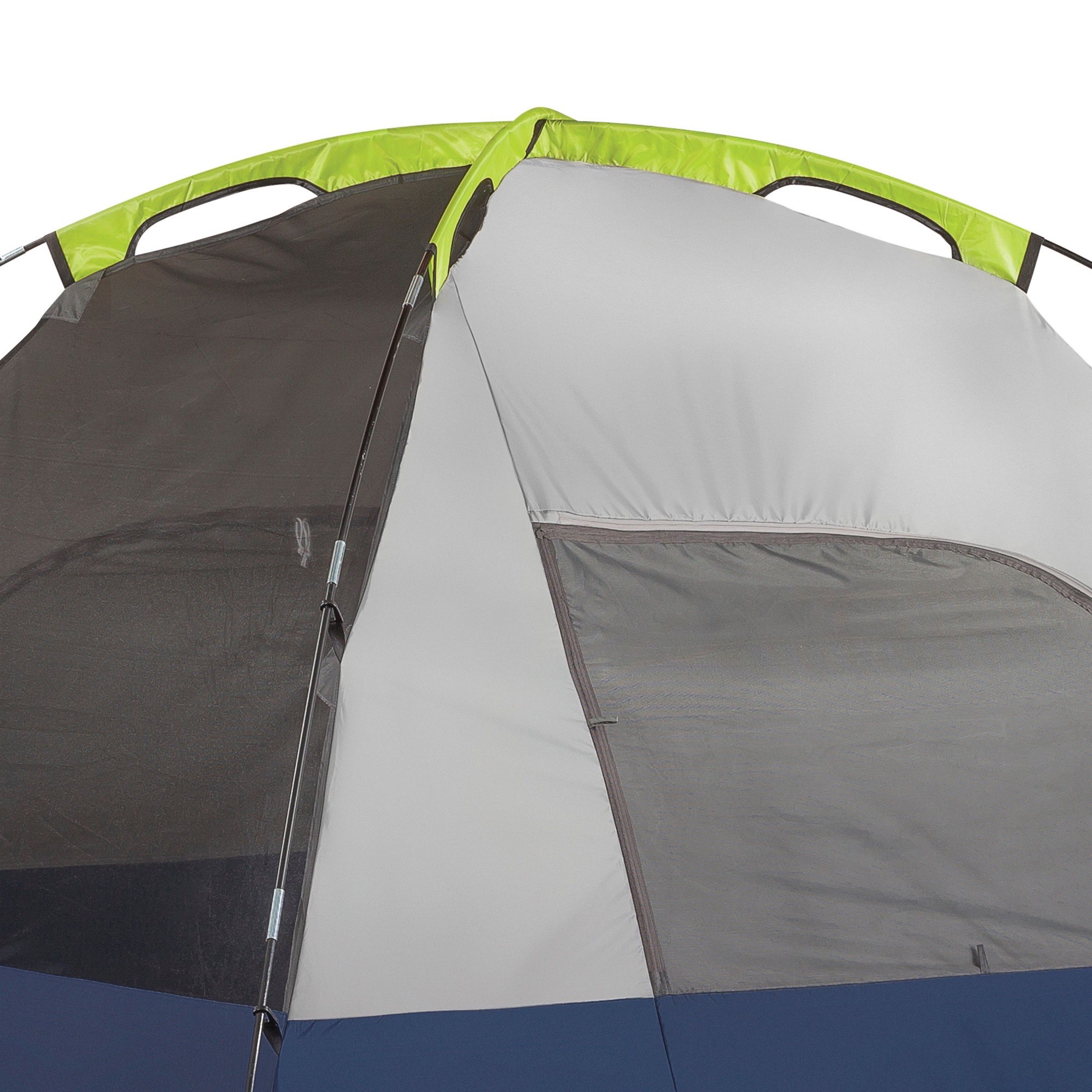 Coleman 6-Person Sundome Dome Camping Tent， Blue