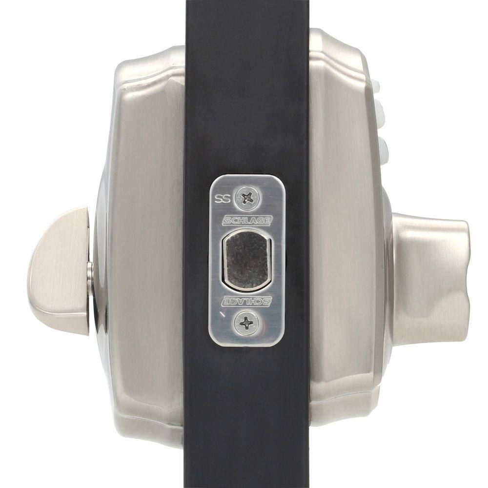 Schlage Camelot Satin Nickel Electronic Keypad Deadbolt BE365 V CAM 619