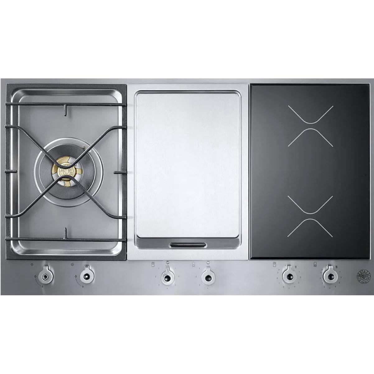 Bertazzoni 36-inch Built-In Dual Fuel Cooktop PM361IGX