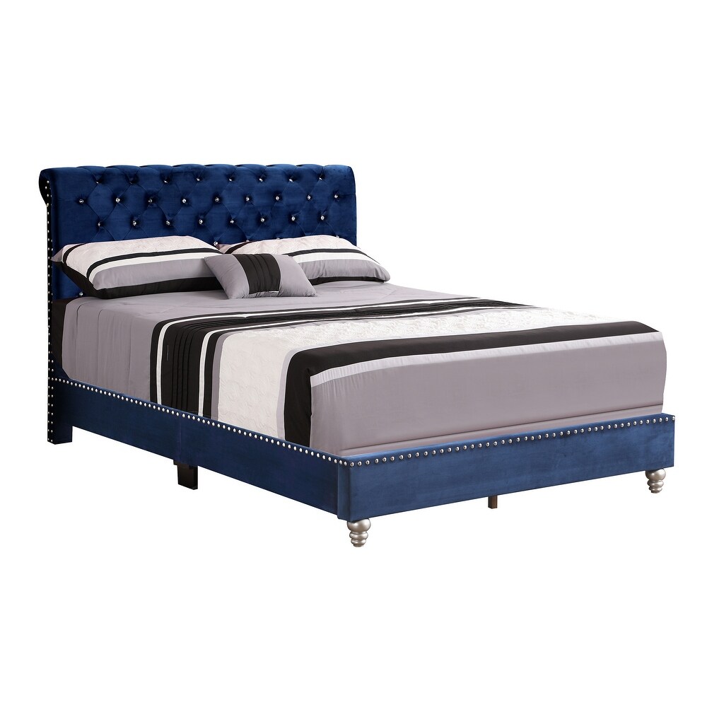 Maxx Tufted Upholstered Queen Panel Bed