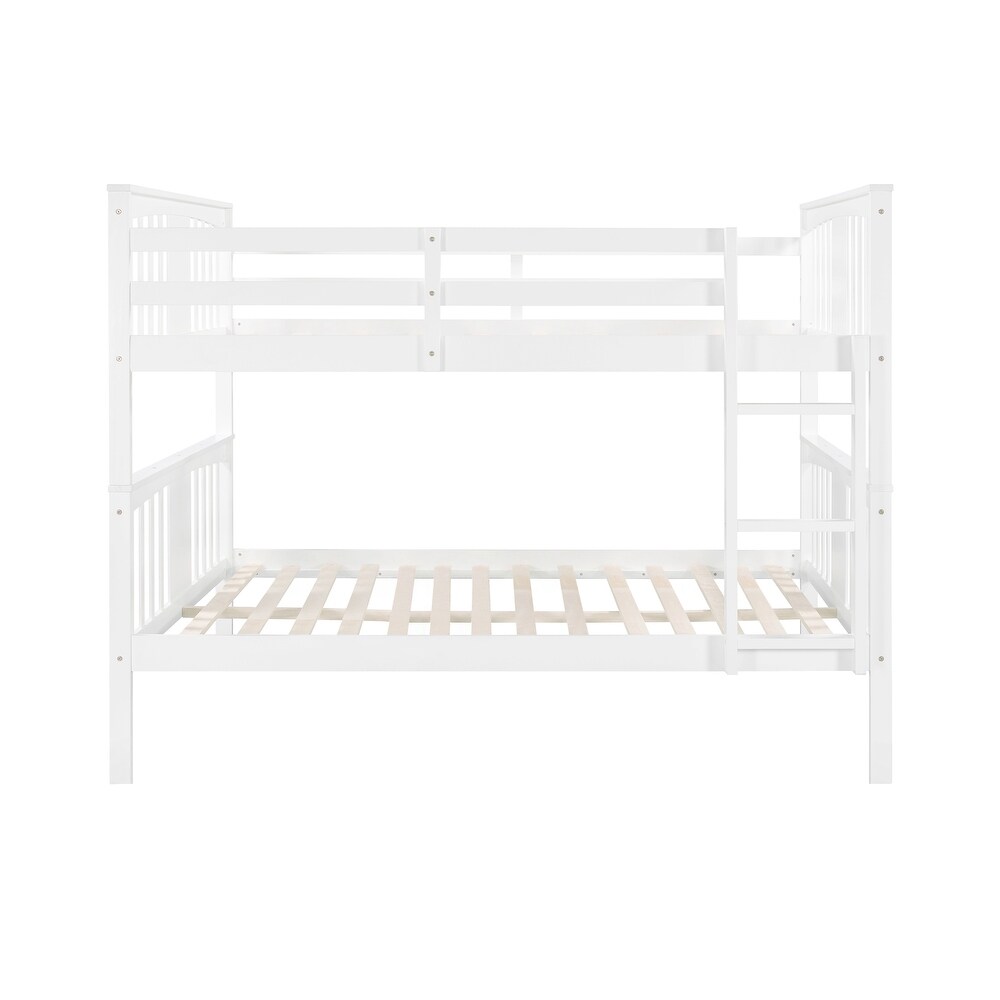 Full over Full Solid Pine Bunk Bed with Legs 79.6\