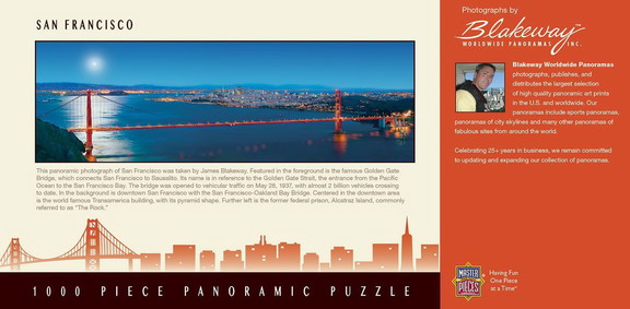 San Francisco California 1000 Piece Panoramic Jigs...