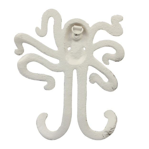 Octopus Double Cast Iron Hook Wall Decor Stonebriar Collection