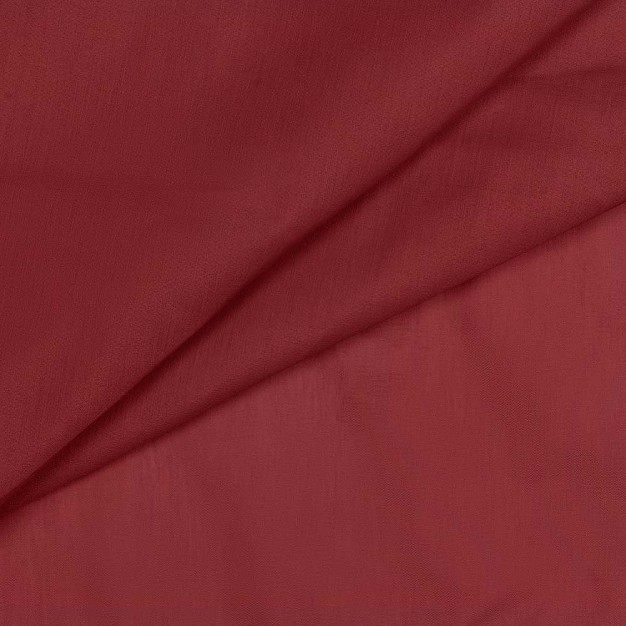 Rod Pocket High Quality Fabric Solid Color Window Balloon Valance 60 quot x15 quot Merlot