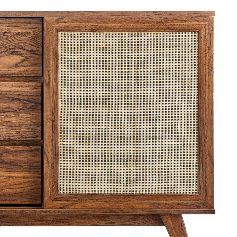 Soma 40 quotAccent Cabinet  Walnut   Tropical   Accent Chests And Cabinets   by Homesquare  Houzz