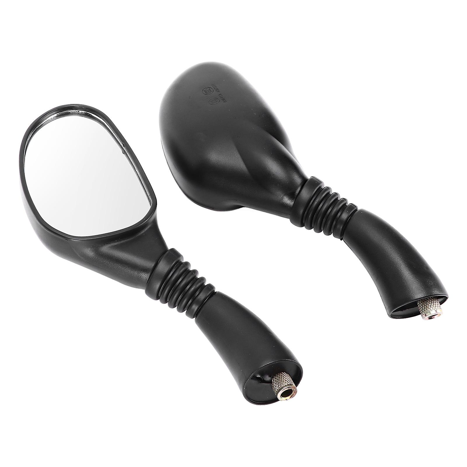 Pair Motorcycle Rear View Mirrors Reflectors Universal Replacement For Gy6 150cc Mopeds Scooters Atvs