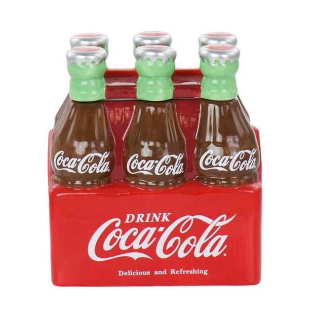 Coca cola Six Pack Durastone Snack Jar With Lid