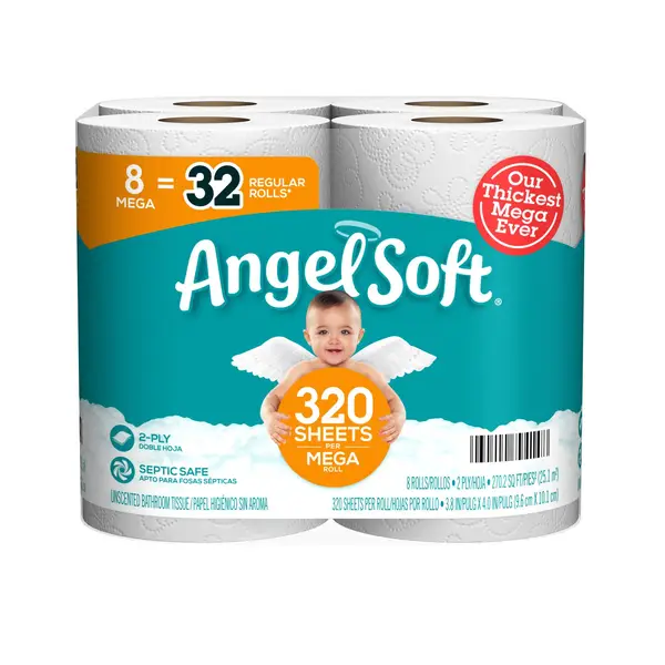 Angel Soft 8-Pack Mega Roll Toilet Paper