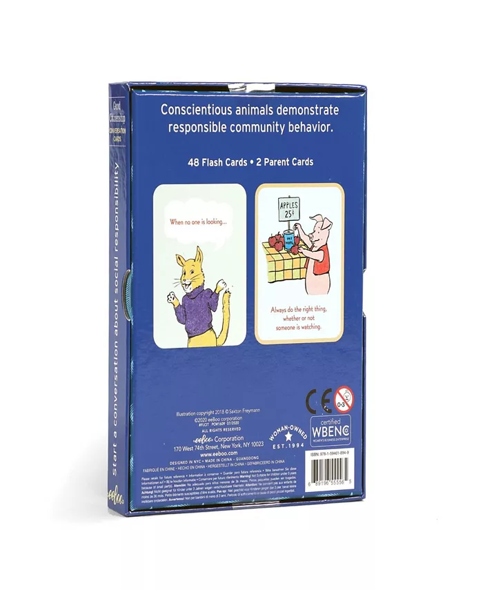 Eeboo Piece Love Good Citizenship Conversation Flash Cards