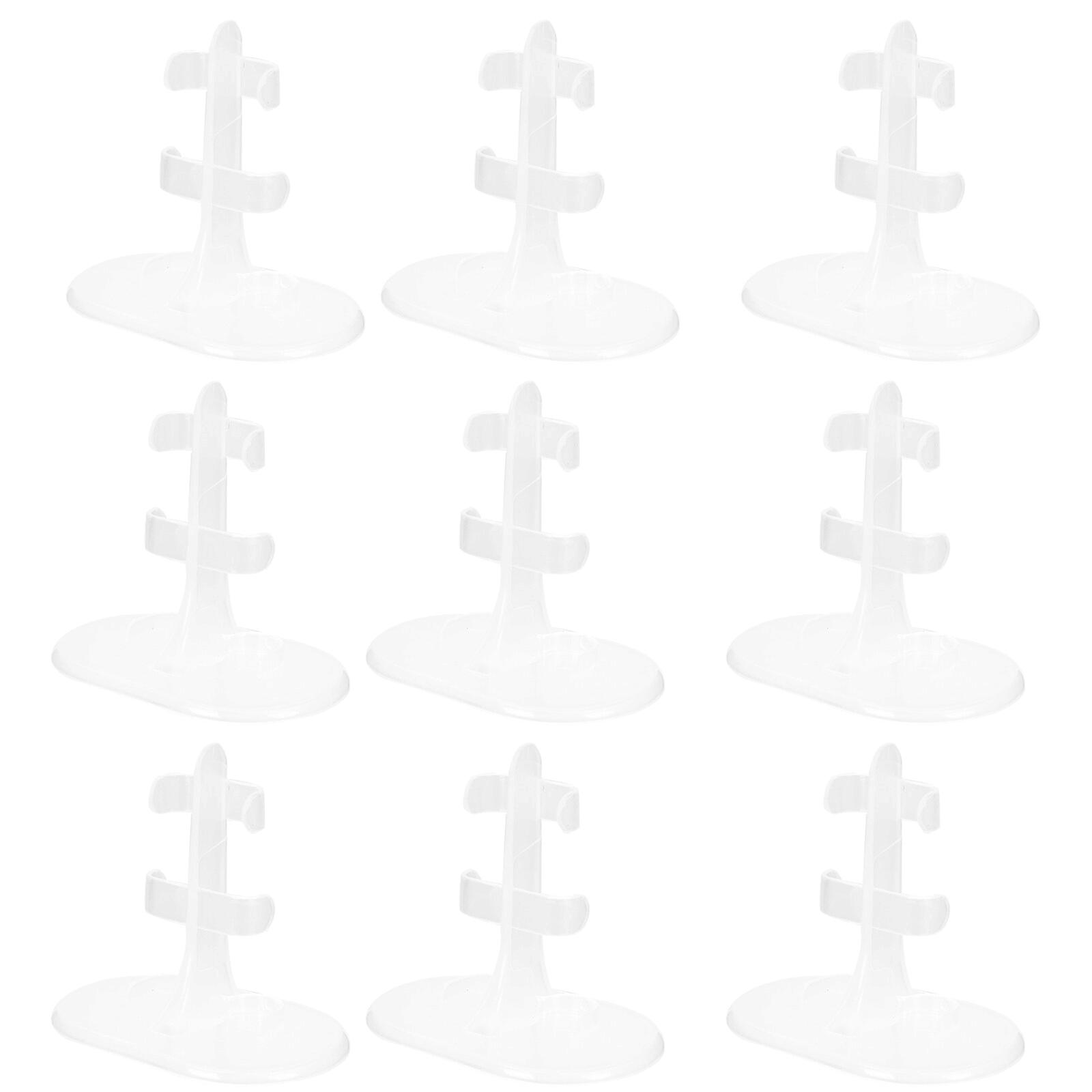 20pcs Transparent Doll Stand Holder Figures Doll Display Rack Bracket Dolls Accessories