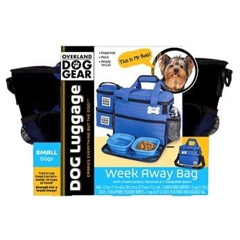 Mobile Dog Gear Week Away Bag， Small， Black