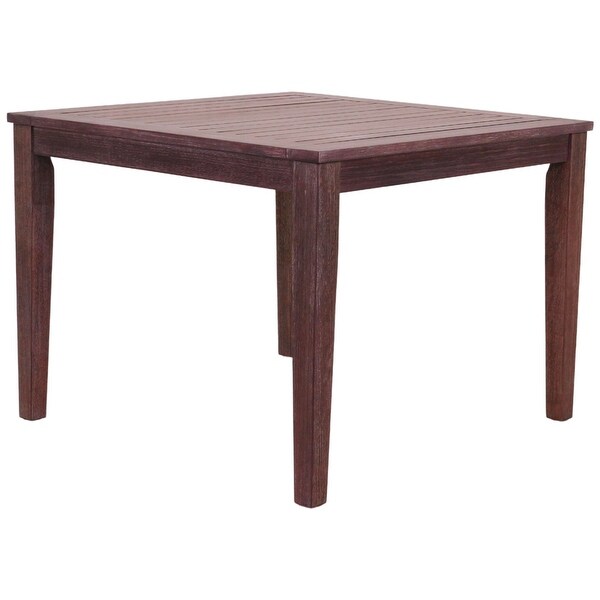 Courtyard Casual Bridgeport II dining table 39 x 39 Stained Eucalyptus Wood