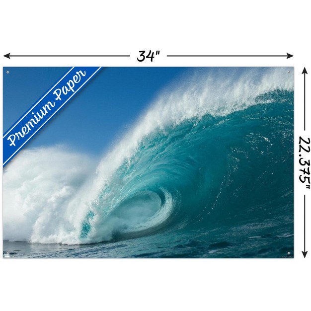 Trends International Surfing Rolling Wave Unframed Wall Poster Prints