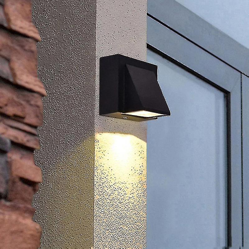 1pc Household Light Corridor Living Room Light Bedside Lamp Outdoor Ip54 Waterproof Led Wall Light (warm White Black Single 3w)