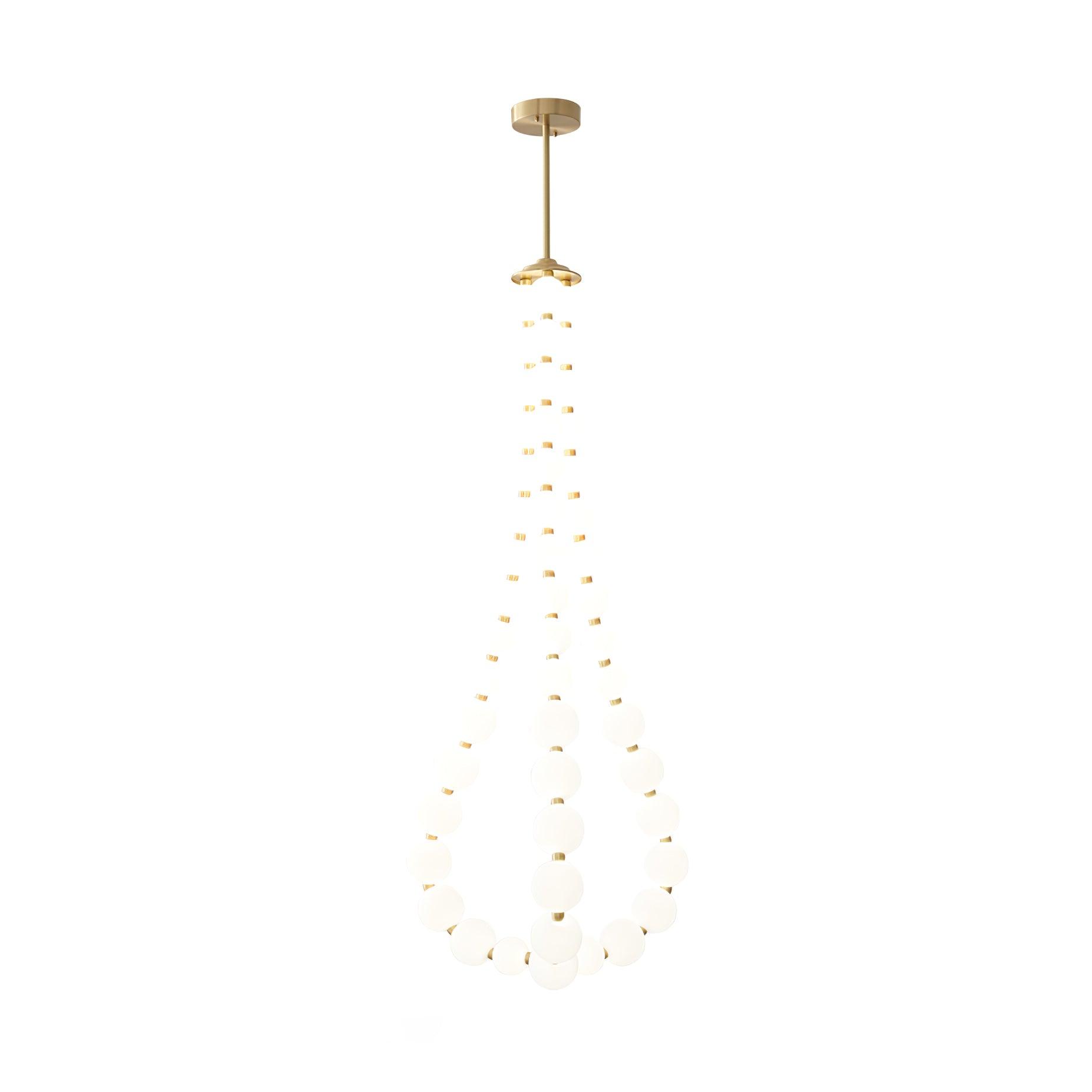 Glass Pearl Necklace Chandelier