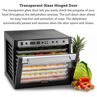 Tribest Sedona Combo 9-Tray Black Stainless Steel Food Dehydrator with Built-In Timer SD-P9150-B