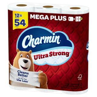 Charmin Ultra Strong Toilet Paper Rolls (12 Mega Plus Rolls) 003077204238