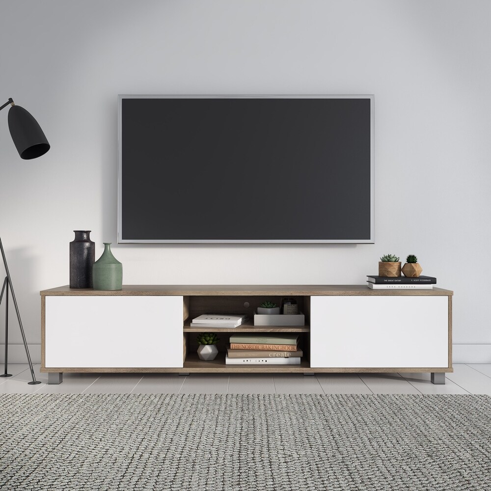 Hollywood Low Profile TV Stand With Doors for TV's up to 85\