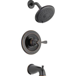 Delta Porter Single-Handle 3-Spray Tub and Shower Faucet in Oil Rubbed Bronze (Valve Included) 144984C-OB-A