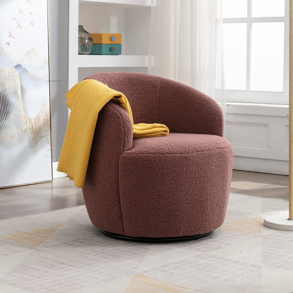 Swivel Chair for Living Room Bedroom  Corner Chairs for Small Space  Barrel Chair Round Accent Chair Armchair Club Arm Chairs