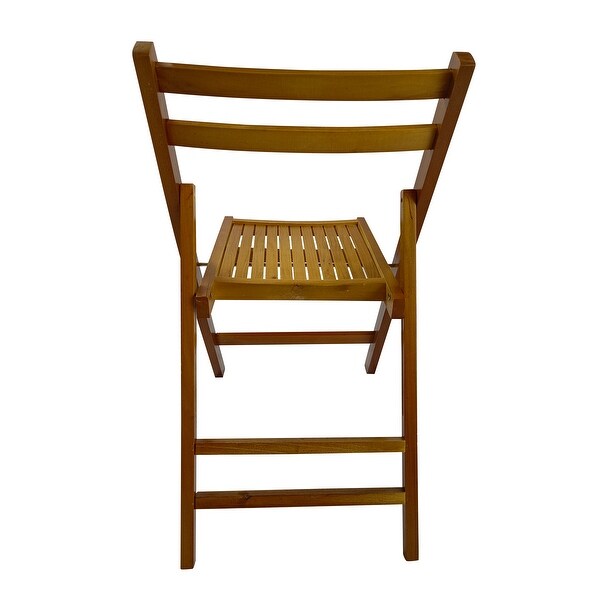 Furniture Slatted Wood Folding Special Event Chair ，Set of 4