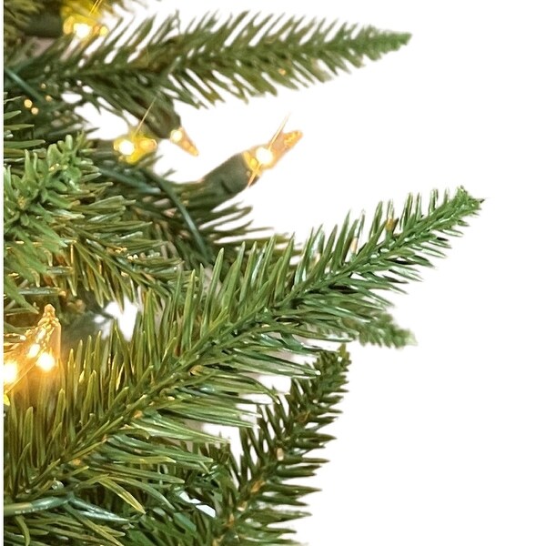 Yellowstone Artificial Pine Easy Pole PreLit Christmas Tree