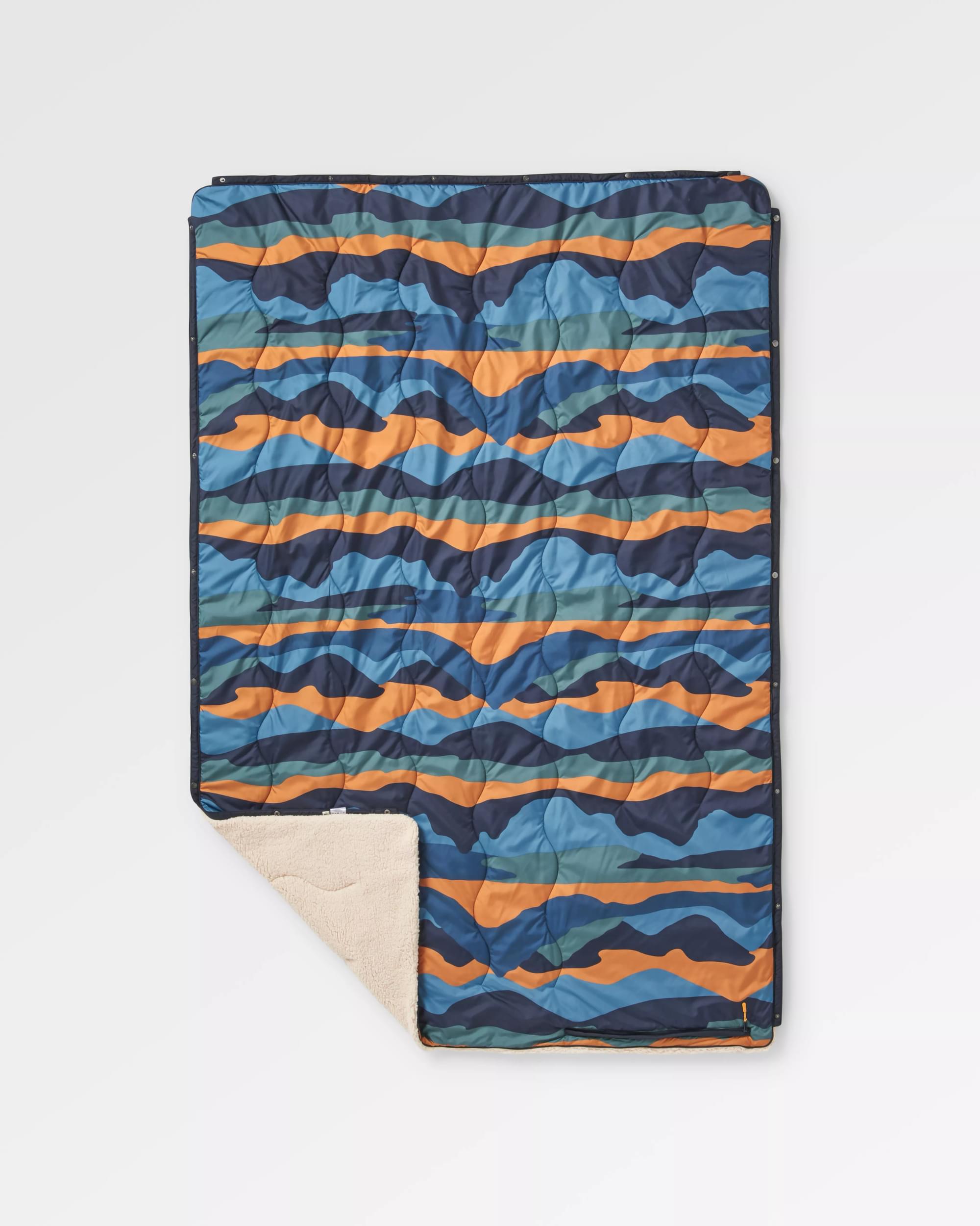 Nomadic Recycled Sherpa Blanket - Scenic Navy