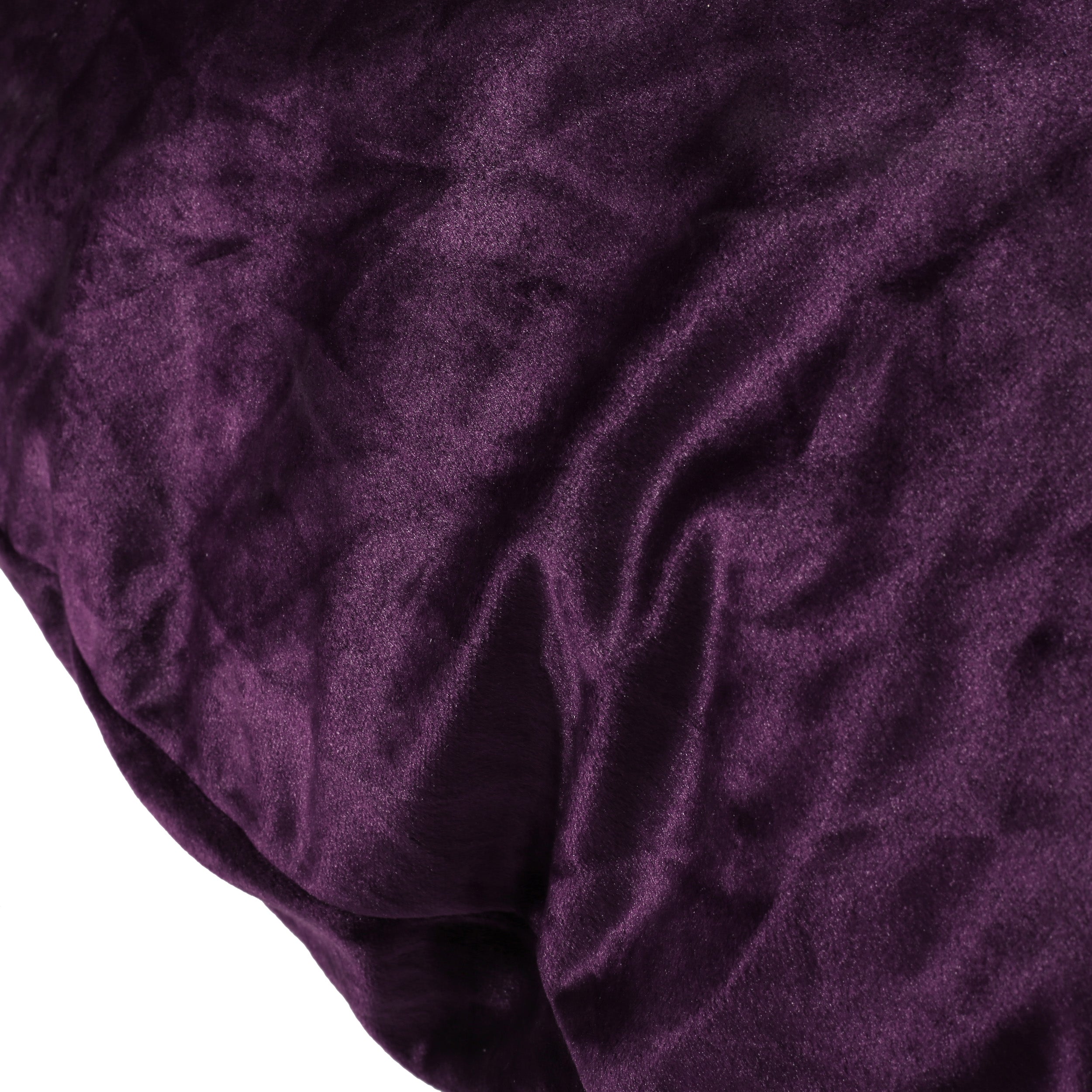 Hudspeth Modern 7.5 Ft. Velvet Eggplant Bean Bag