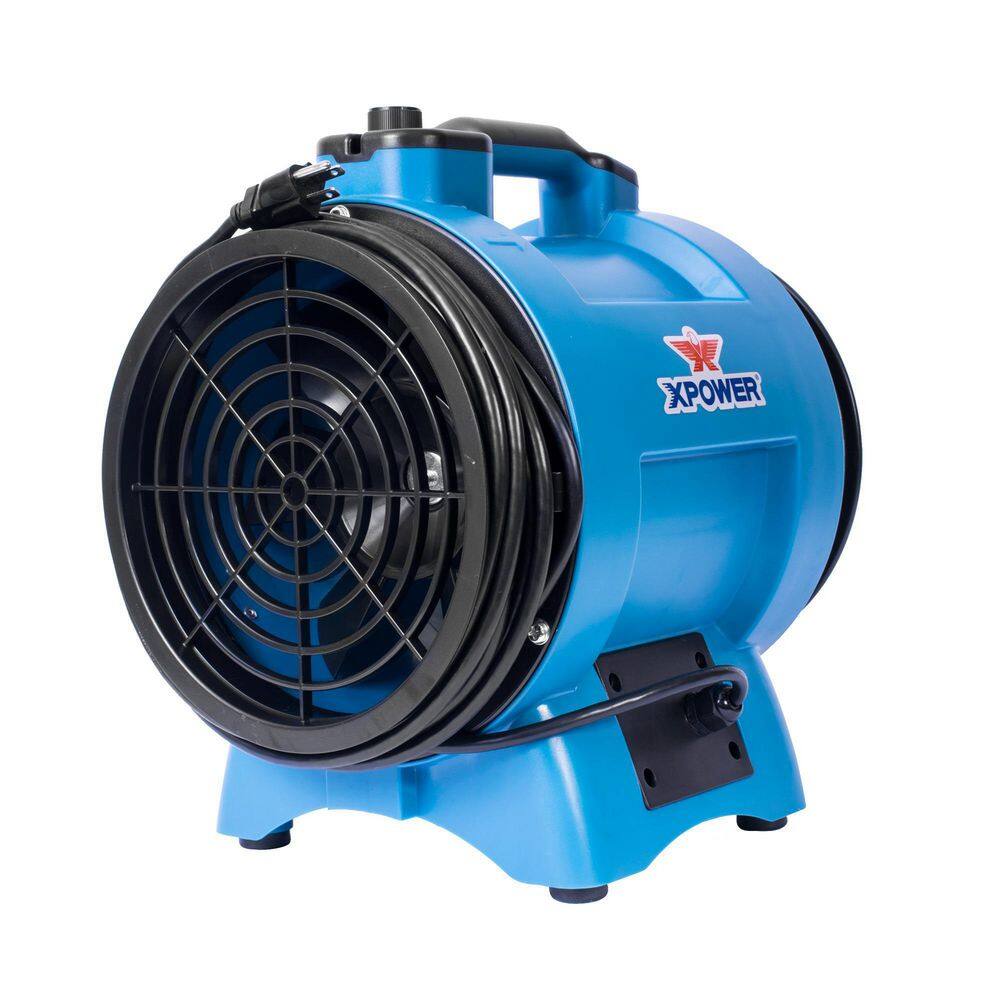 XPOWER 8 in. Variable Speed Industrial Confined Space Fan X-8