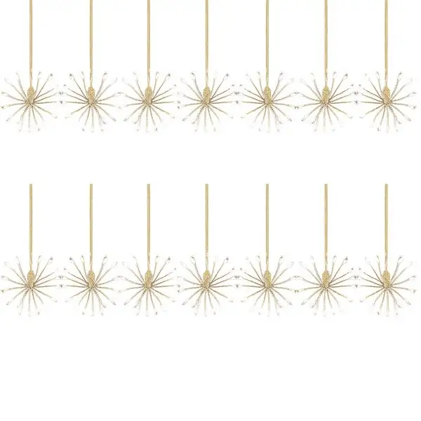 10 Solar Powered Starburst String Lights - 6.250 x 4.500 x 2.880